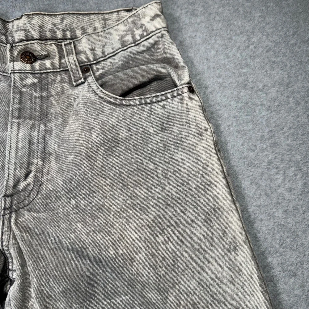 Levi 506 Jeans Mens 30x34 Gray Acid Wash Straight Leg Vintage Made USA 506-0261